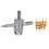 3Pièces Extracteur Valve Pneu Argent Durable Multiusage Pour 2