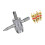3Pièces Extracteur Valve Pneu Argent Durable Multiusage Pour 10