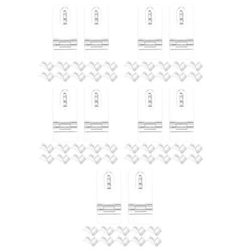 60Sets Heldere Plastic Hasp Sluitingen Voor Sieraden- En Geschenkdozen 1