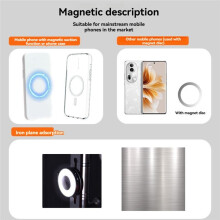 Support de Téléphone Light pour 15 14 13 12 Pro Pro Max Selfie Light pour Vlog Live Streaming Photographie Noir