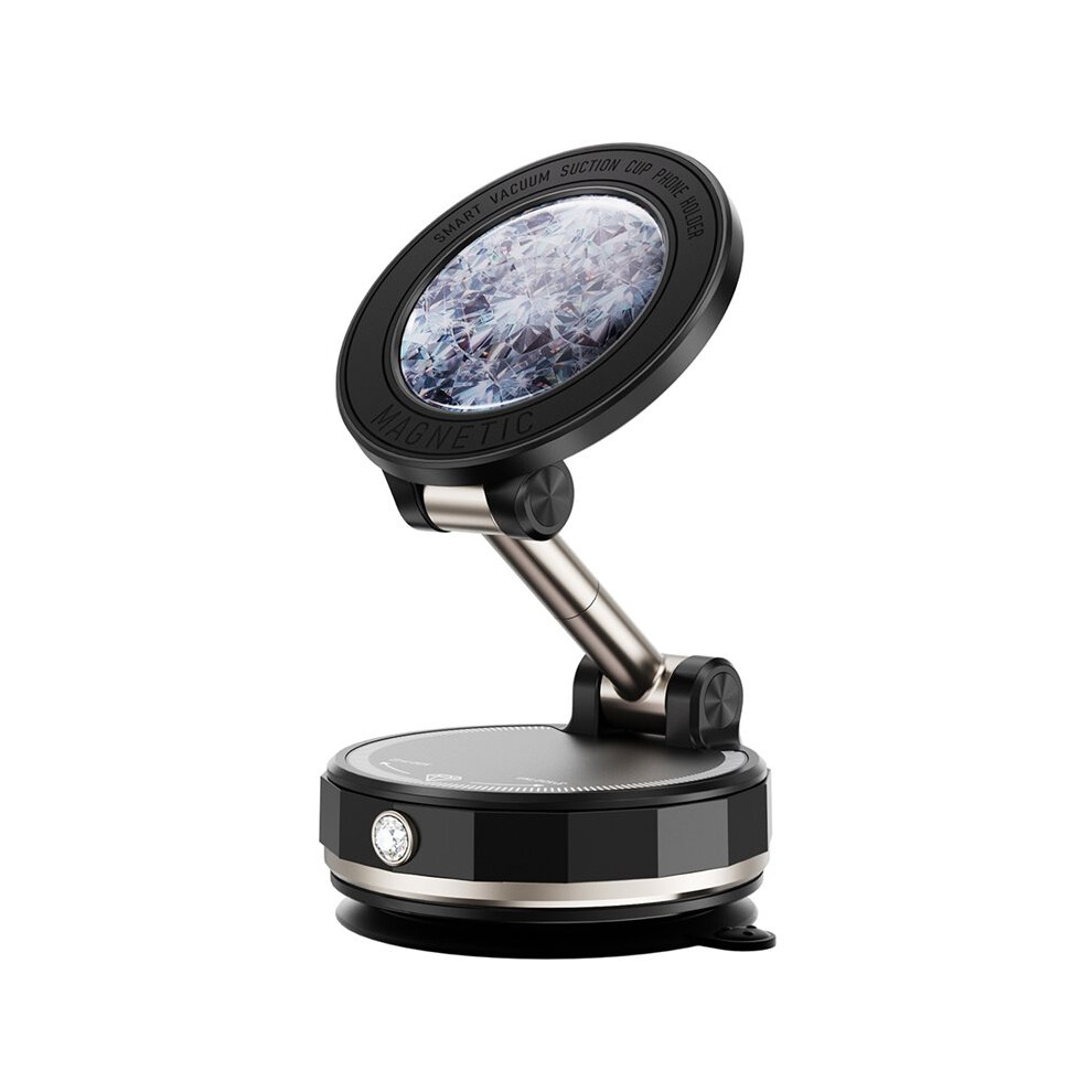 Diamond-Encrusted Vacuum Magnetic Car Phone Holder Foldable Strong Suction Stand 360 Rotation Car Phone Holder 6031306922752