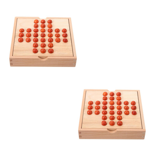 2Ensembles Puzzle D'échecs En Bois Jouet Intérieur