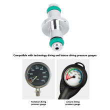 Stainless Steel Scuba HP T Adapter