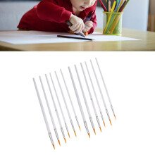 Artist Paint Brush Set of 12 Nylon Watercolor & Acrylic Brushes