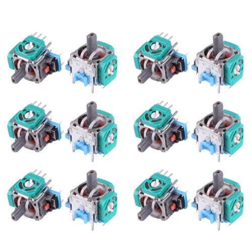 12Pcs/Lot Right / Left Joystick 3D Analog Stick Sensor for  4 PS4 Controller Dualshock 4 Repair Part