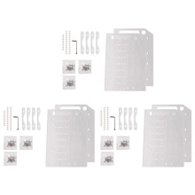 3pcs 3.5 Inch HDD Hard Drive Cage 8X3.5 Inch HDD Cage Rack DIY Hard Disk Case for BTC Mining Computer Storage Expansion