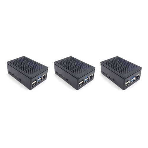 3X for Raspberry Pi 4 Case Shell Box Enclosure Installable Cool Fan Aluminum HeatSink Enclosure for Raspberry Pi 4B