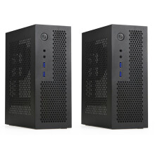 2X A09 HTPC Computer Case ITX Gaming PC Chassis Desktop Chassis USB3.0 Computer Case Home Computer Case Black