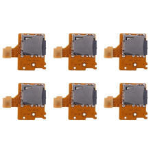 6X Micro- TF Card Slot Socket Board Replacement for Game Console Card Reader Slot Socket