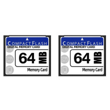 2X 64MB Compact Flash Memory Card for Camera, Advertising Machine, Industrial Computer Card