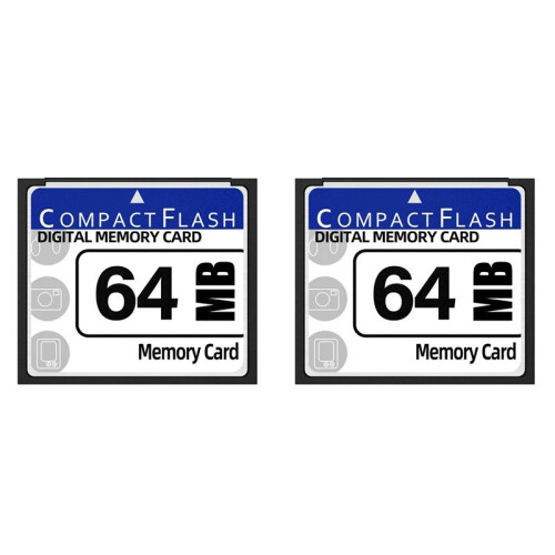 2X 64MB Compact Flash Memory Card for Camera, Advertising Machine, Industrial Computer Card
