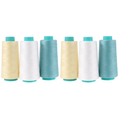 6Pièces Fil Résistant Polyester Pour Couture Projets DIY 1