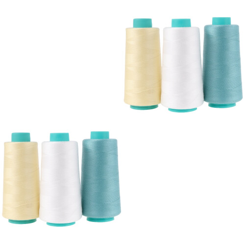6Pièces Fil Résistant Polyester Pour Couture Projets DIY 2