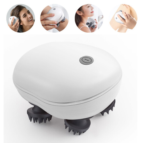 4-Claw Smart Head Massager White Red LED