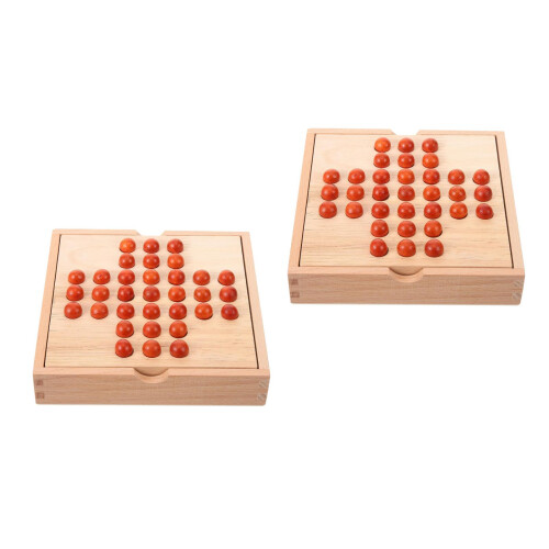 2Ensembles Puzzle D'échecs En Bois Jouet Intérieur 1