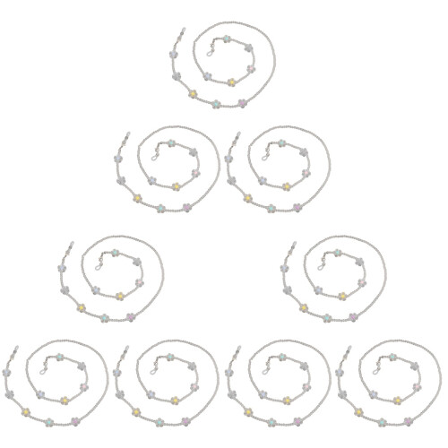3Pièces Chaînes Violet Délicates Pour Lunettes Polyvalentes 1