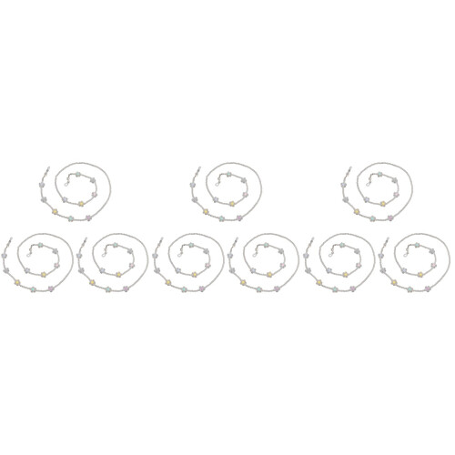 3Pièces Chaînes Violet Délicates Pour Lunettes Polyvalentes 2