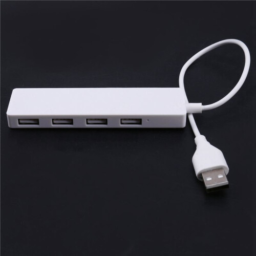2X Ultra Slim USB Hub 4-Port USB 2.0 Hub White 2
