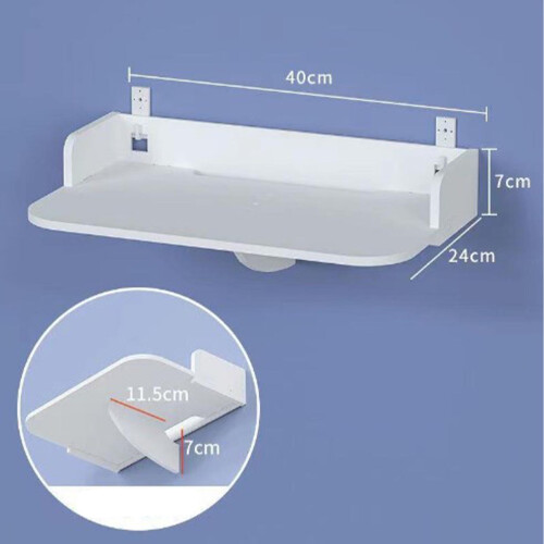 Wall Mount Projector Shelf Rack, Space-Saving, Large Size, Black 1