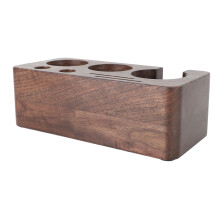 Wooden Coffee Tamper Station Stand, Walnut, 58mm/2.3in