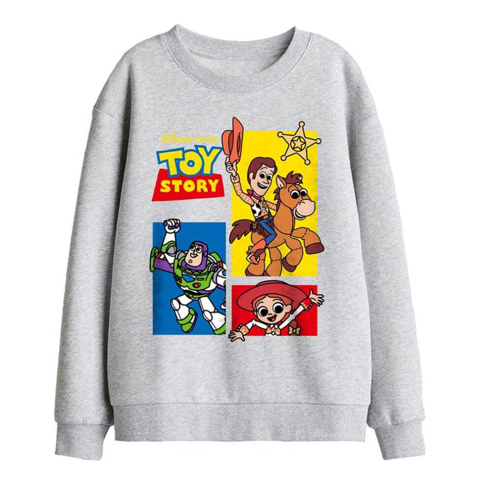 Toy Story (5-6 Years, Athletic Heather) Childrens/Kids Group Sweatshirt Multicoloured