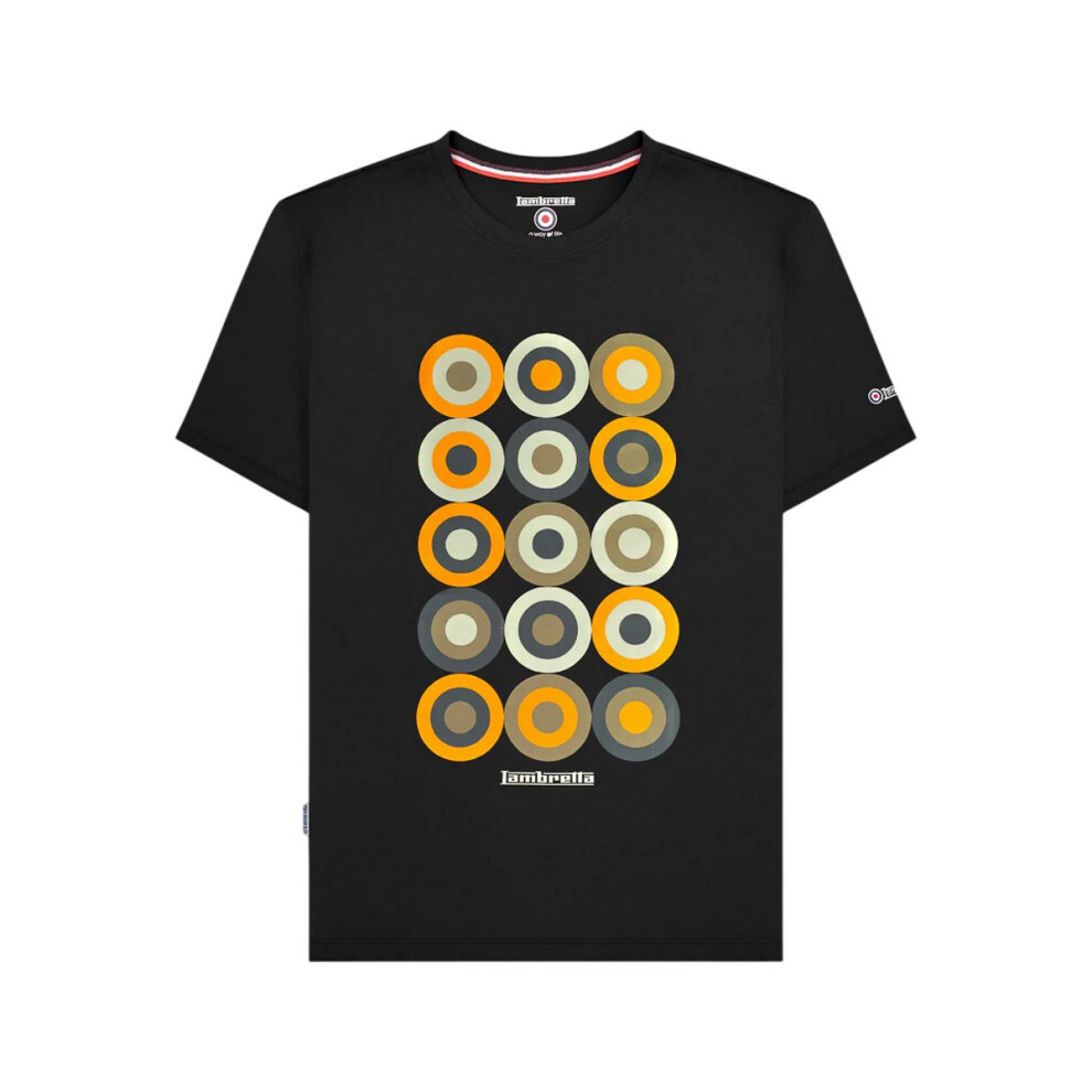 Lambretta (Xxl, ) Mens Mod Target T-Shirt Black