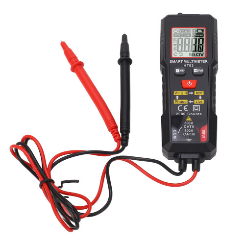Digital Multimeter HT93, 4000 Counts, Auto Voltage & Live Wire检测 1