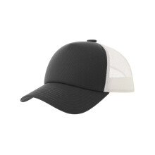 (One Size, Dark Grey) Atlantis Headwear Unisex Adult Record-S 5 Panel Recycled High Profile Trucker Cap