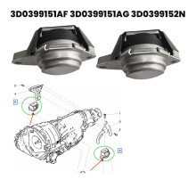 2 Stück Motorlager 3D0399151AF für Phaeton für Flying 2006-2012 Getriebegummihalterung