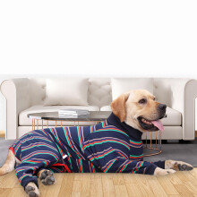 Dog Post-Op Suit Fully Covered Breathable Mesh Indoor Outdoor Dark Blue S