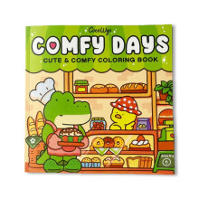 Comfy Days Livro de Colorir Fofo e Confortável para Adultos e Adolescentes com Criaturas Adoráveis em Momentos Aconchegantes de Relaxamento Hygge