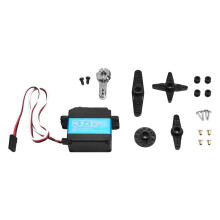 DSSERVO DS3235SG 270 Wasserdichtes Lenkgetriebe, Blaue Schale, 35 Kg Metallzähne, Mechanischer Arm mit Hohem Drehmoment, Hohlbecher-Servo