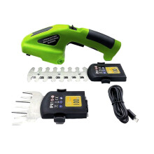 Oplaadbare Draadloze Grasschaar en Elektrische Heggenschaar 2 in 1 Draagbare Heggenschaar 3,6 V Elektrische Grasmaaier