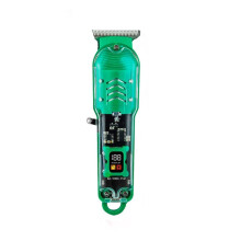 Tondeuse à Cheveux Électrique Transparente, Professionnelle, Rechargeable par USB, pour Hommes (Cadeau Idéal) A