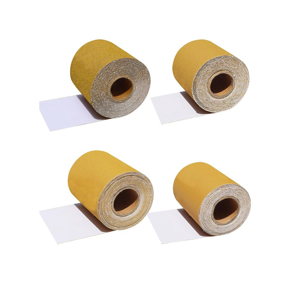 Total 20 Yards Long Continuous Roll Kit - 80 120 220 320 Grit Psa Longboard Sandpaper, 2-3/4Inch Wide 4Pcs 6031417145743