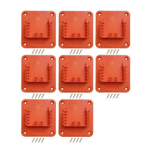 8 Packs Tool Holder Drill Mount for Ridgid 18V Li-Ion Tools Drill Hanger Wall Mount Tool Organizer with 32 Screws