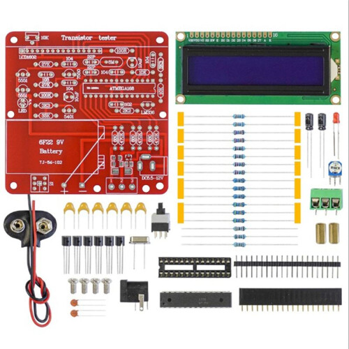 M8 Transistor Tester Multimeter Resistance Capacitance Triode Inductance Meter DIY Welding Assembly Kit 1