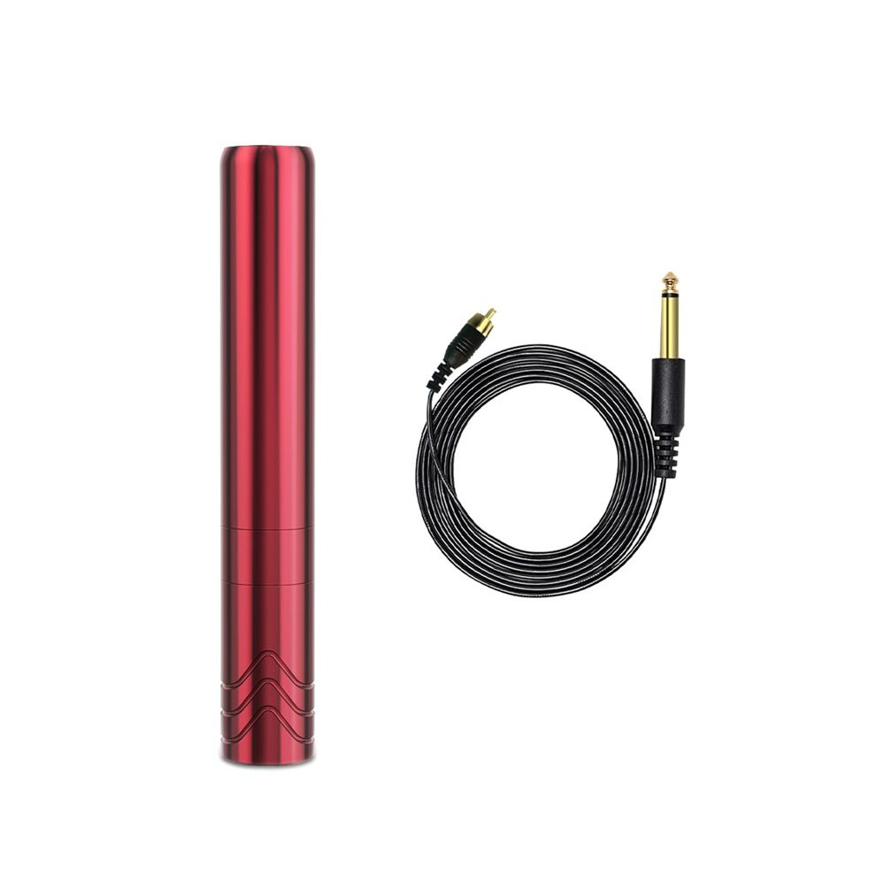 Tlily Red Wireless Tattoo Pen Machine Permanent Makeup Rca Interface Tattoo Pen
