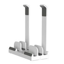 Support Vertical Réglable pour Ordinateur Portable, Support Rembourré à 3 Emplacements pour Ordinateurs Portables de 16 Pouces, Base Rectangulaire,