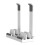 Adjustable Vertical Laptop Stand, 3-Slot Padded Stand for 16 Inch Laptops, Rectangular Base, Enhanced Stability White 1