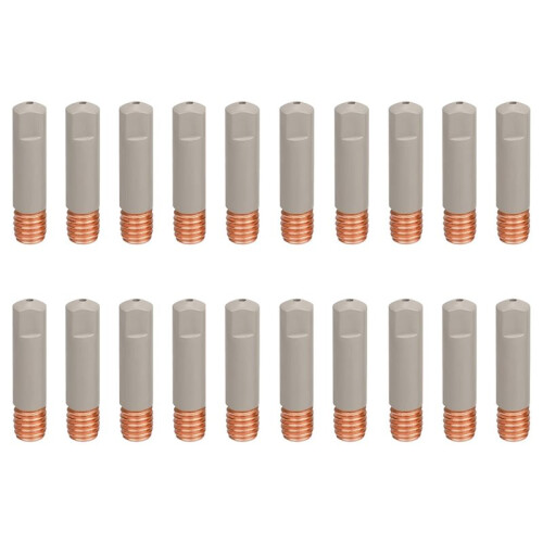 MIG Welding Gun Tips 20-Pack, .030" Ø0.8mm Non-Stick Coated Tips for Enhanced Performance
