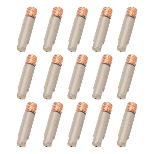 15PC Ceramic Coated MIG Welding Tips Set, 0.9mm Anti-Spatter Nozzles for Enhanced Welding Performance