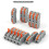 50 Pcs Quick Wire Cable Connector Splicing Multiplex Wire Connector, Quick Compact Cable Connector Grey 3