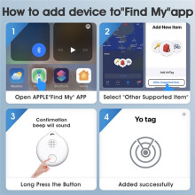 Traqueur Intelligent Anti-Perte pour Ios, Alarme de Suivi Intelligent, Étiquette, Clé, Recherche D'Enfant, Traqueur D'Animaux, Localisation,