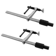 2Pcs Woodworking Bench Clamps 160mm with 16 Hole for Holding Down & Welding