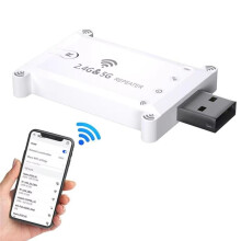 Amplificador de Sinal Sem Fio de Banda Dupla 1200M, Extensor de Sinal Wifi, Impulsionador 2,4g/5g, Repetidor Wifi, Fonte de Alimentação USB