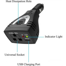 Auto-Omvormer, 75W DC12V Naar AC 110V Auto-Omvormer USB-Laderadapter voor Adapteromvormerlader