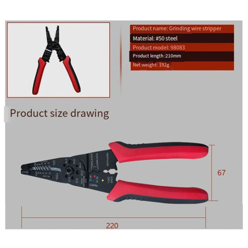 Multi-Function Pliers Automatic Wire Stripper Manual Crimping Pliers Professional Wire Stripping Tool Crimper Cutter 1