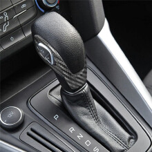Carbonfaser-Abdeckung für Den Schaltknauf für Focus Fiesta 2012-2018 LHD