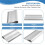 Stencil Scraper Paste Squeegee Scraping Board Tin Solder Paste Knife Steel Mesh Scraper Square Cut Blade 20 cm 4